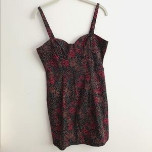 Insight floral bodycon dress